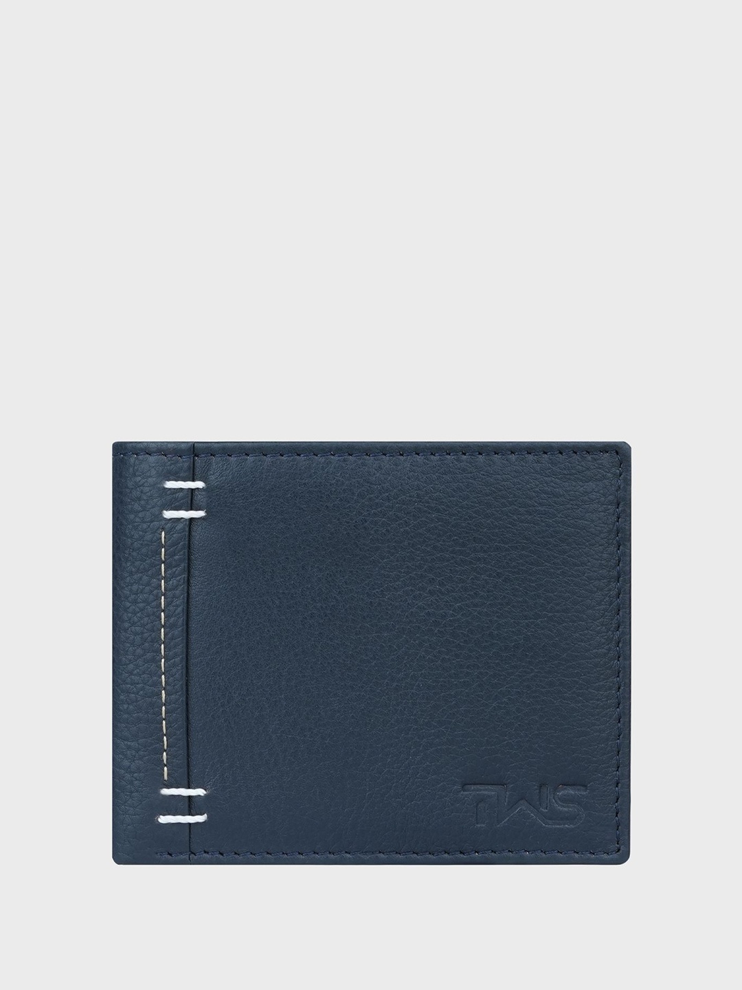 

The Wallet Store Men Leather Two Fold Wallet, Blue