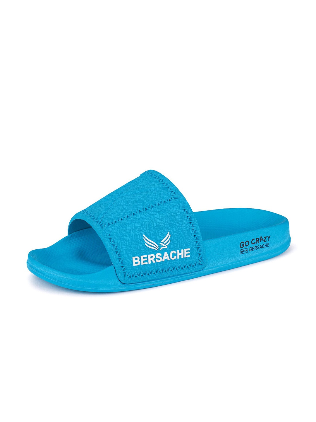 

BERSACHE Men Ultra Soft & Flexibility Rubber Sliders, Blue