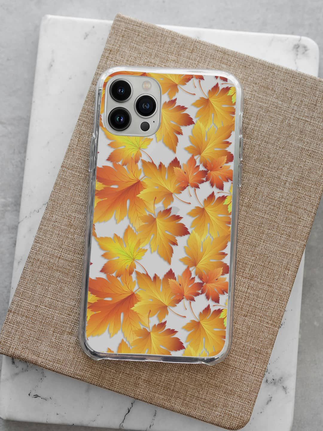 

macmerise Floral Printed iPhone 13 Pro Max Back Case Mobile Accessories, White