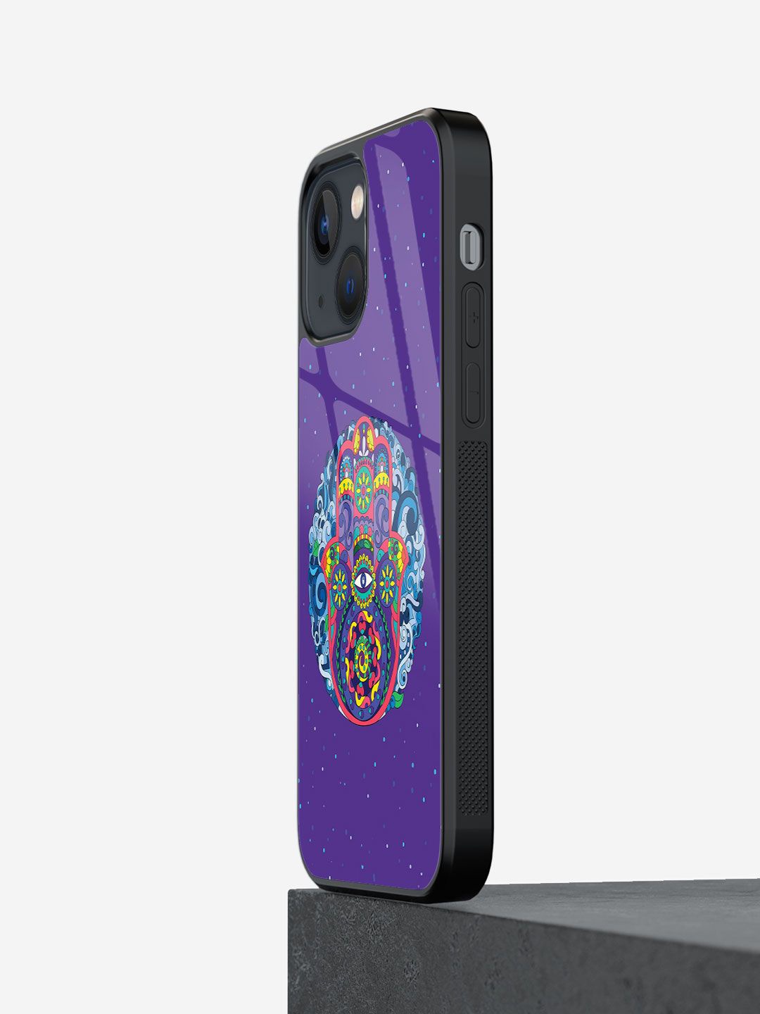 

macmerise Abstract Printed iPhone 13 Mini Back Case Mobile Accessories, Purple