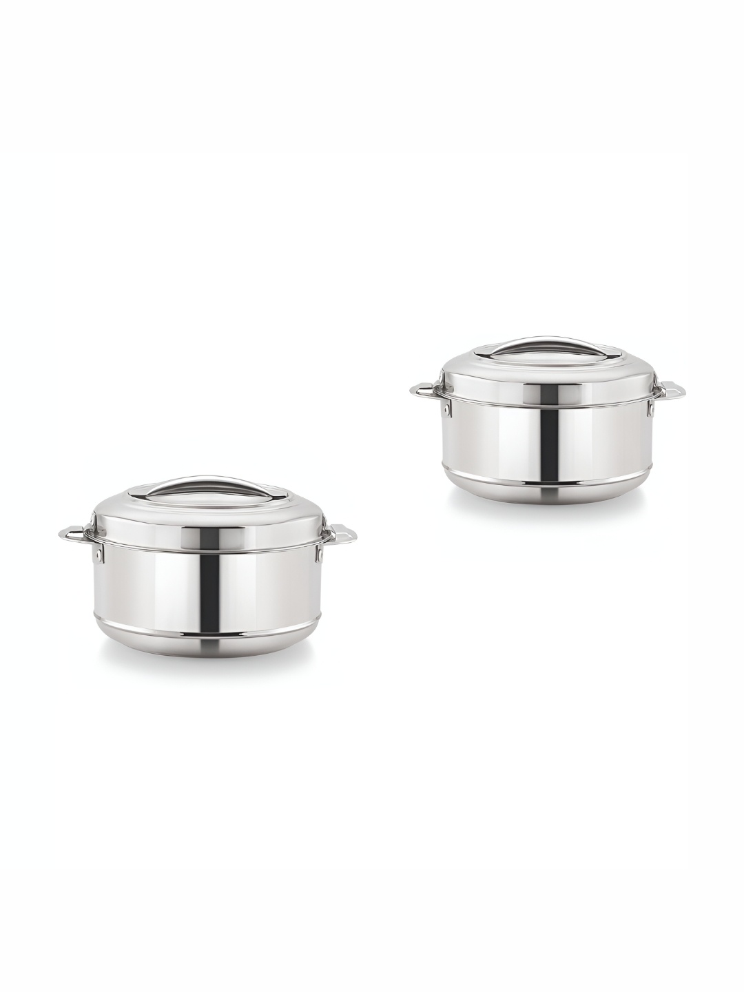 

MAGNUS Silver toned 2 Pieces Double Walled Stainless Steel Casserole with Lid 1000 ml