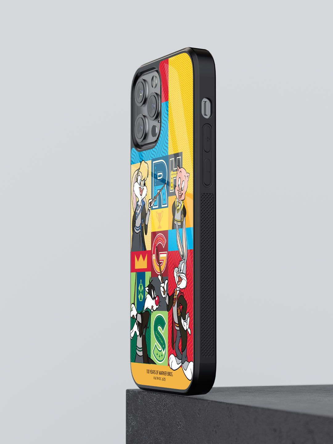 

macmerise Cartoon Characters Printed iPhone 13 Pro Back Case Mobile Accessories, Yellow
