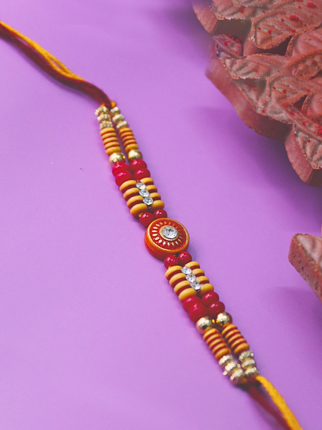 

Golden Kite Thread Rakhi, Brown