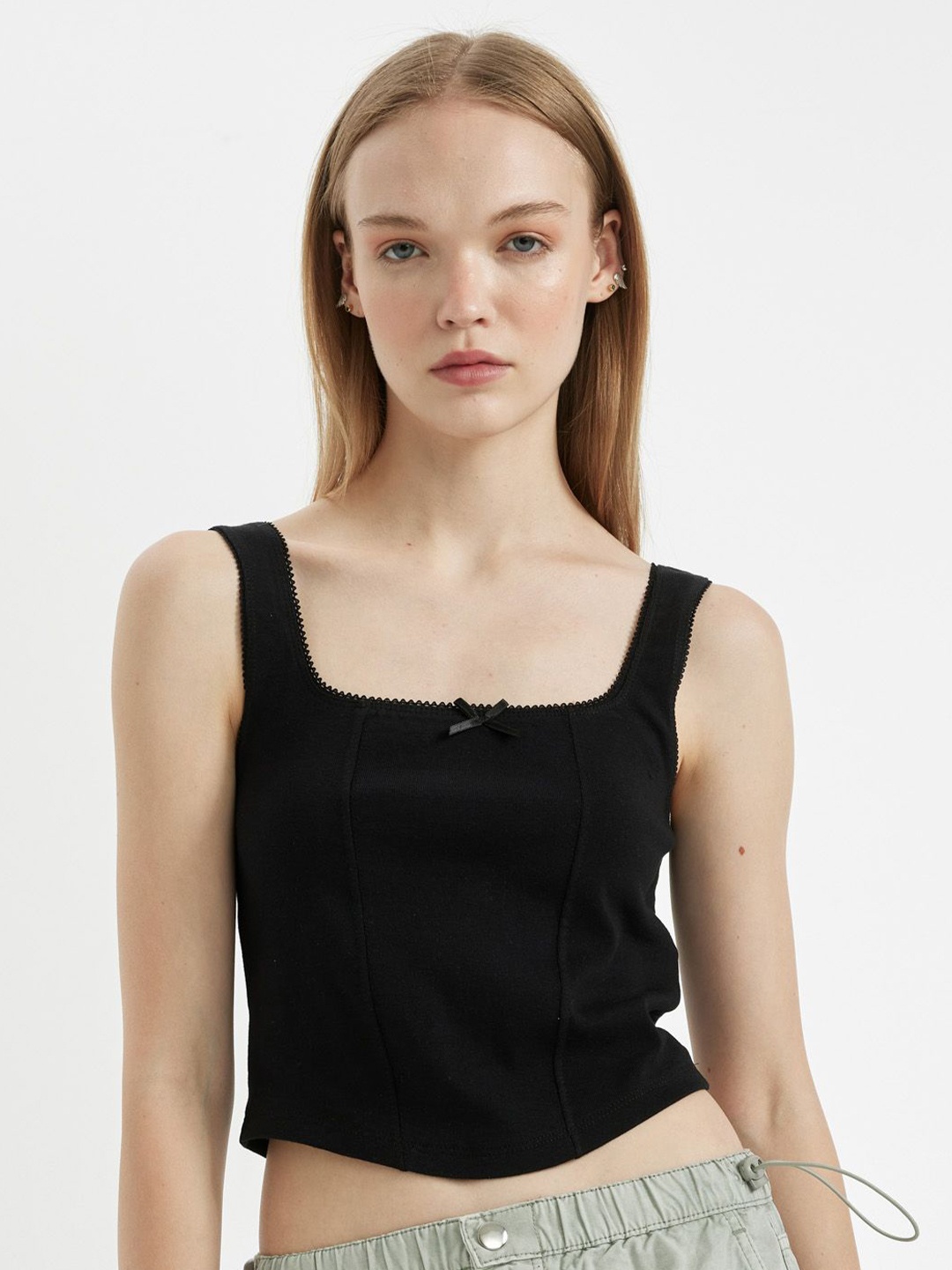 

DeFacto Cotton Crop Top, Na