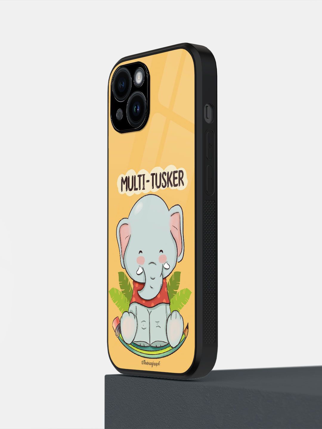 

macmerise Cartoon Characters Printed iPhone 14 Back Case Mobile Accessories, Yellow