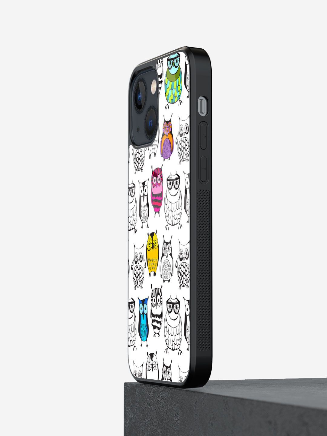 

macmerise Cartoon Characters Printed iPhone 13 Mini Back Case Mobile Accessories, White