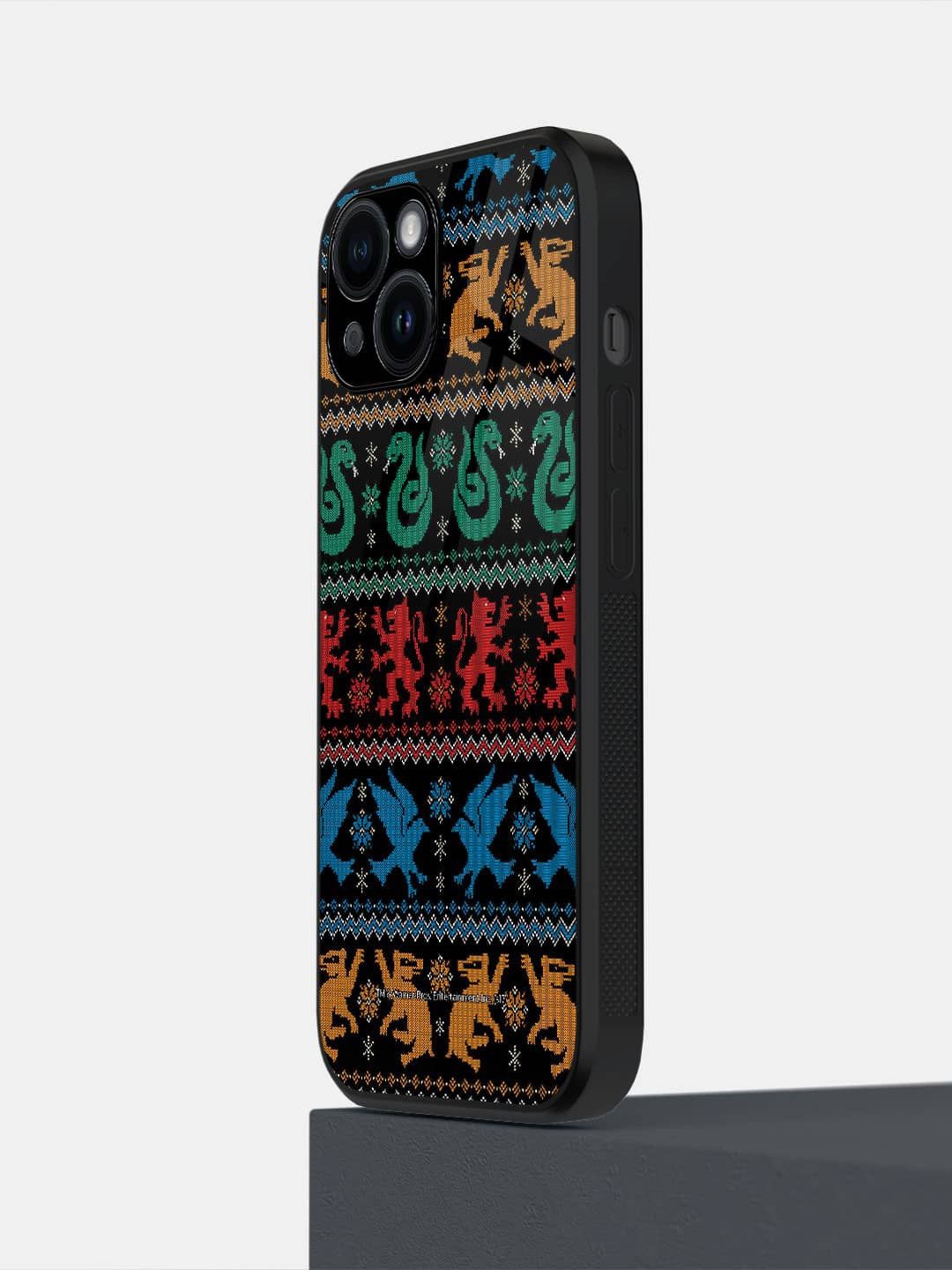 

macmerise Quirky Printed iPhone 14 Back Case Mobile Accessories, Black