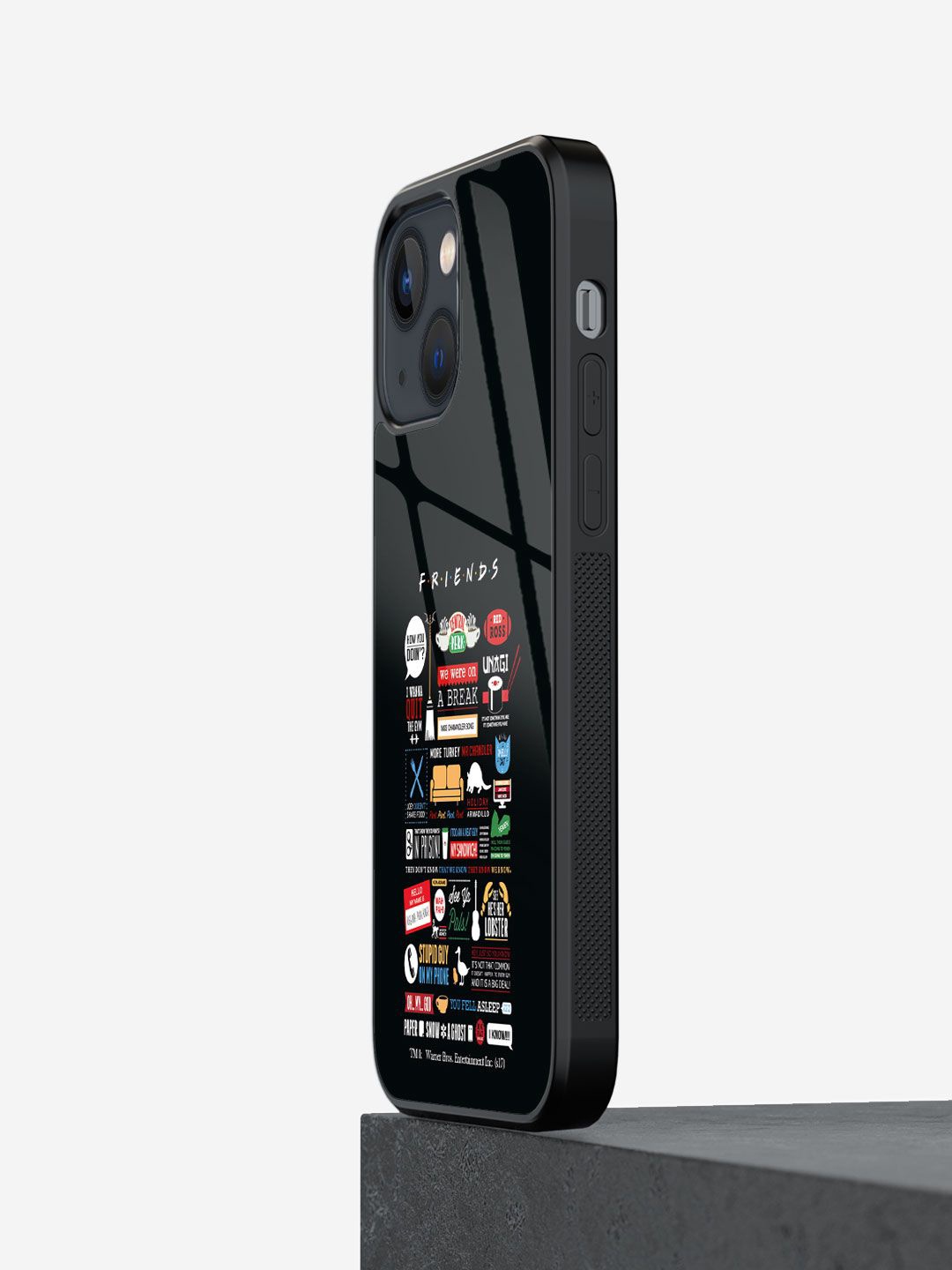 

macmerise Quirky Printed iPhone 13 Mini Back Case Mobile Accessories, Black