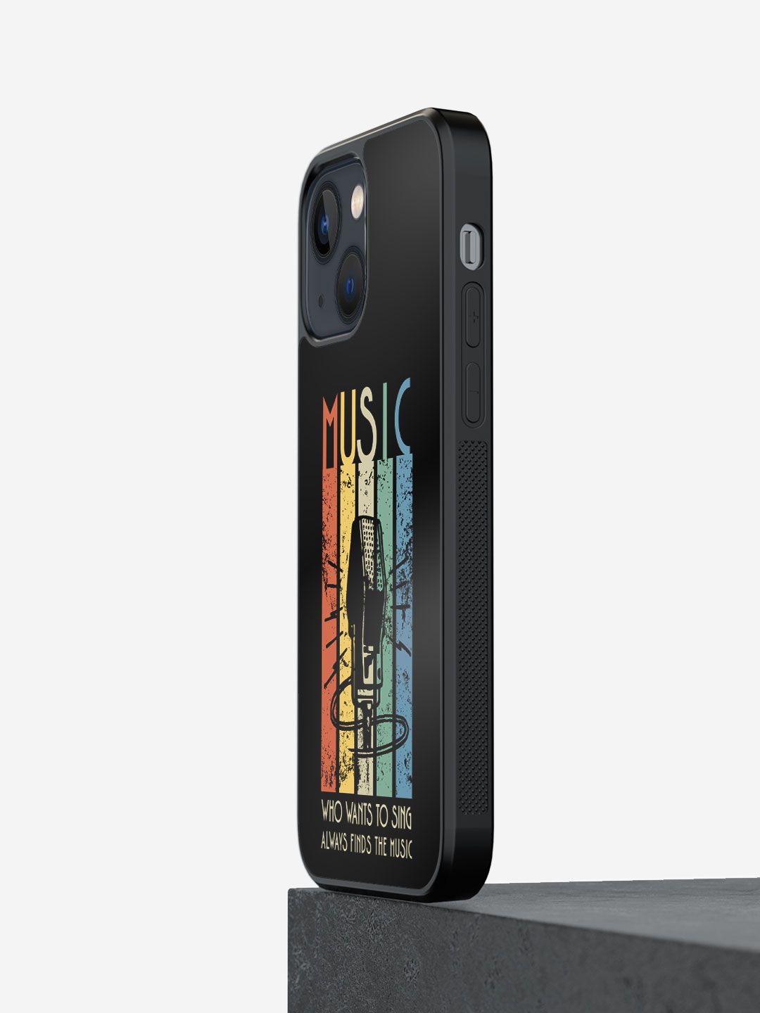 

macmerise Typography Printed iPhone 13 Back Case Mobile Accessories, Black