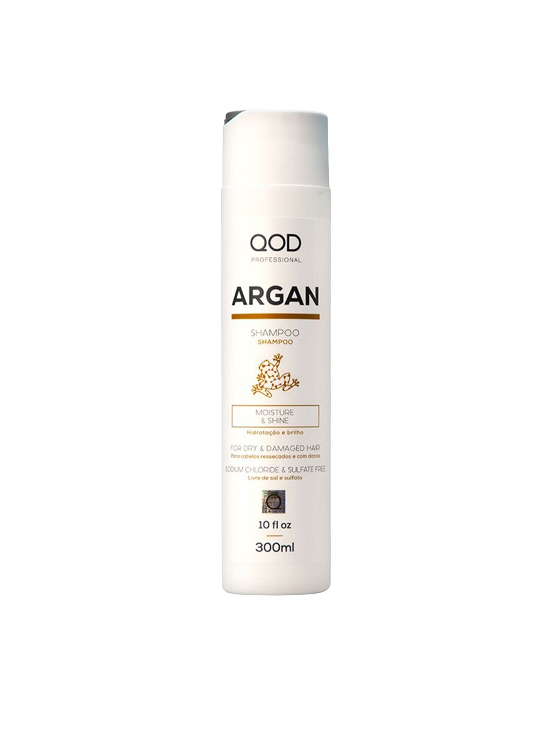 

QOD PROFESSIONAL Argan Shampoo For Moisture & Shine Hair- 300 ml, White