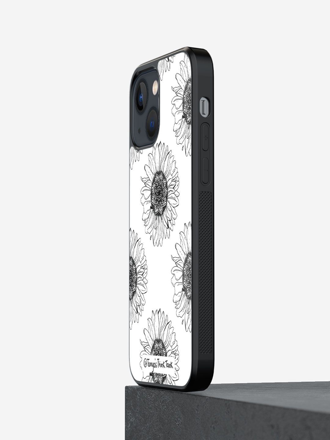 

macmerise Floral Printed iPhone 13 Mini Back Case Mobile Accessories, White