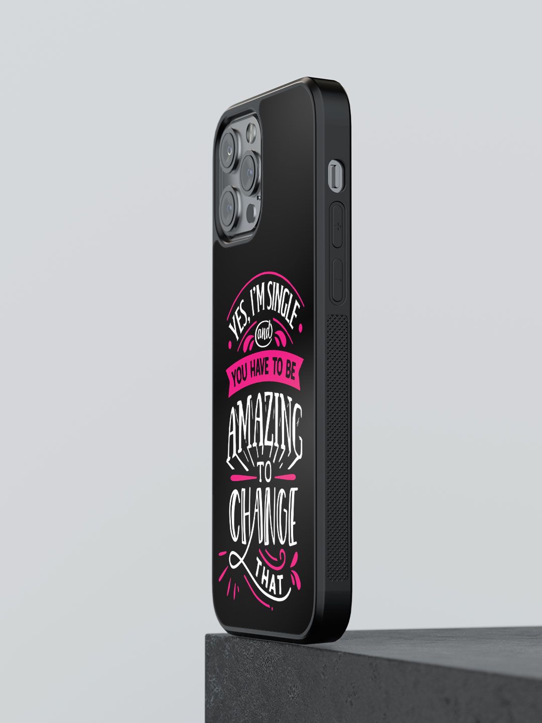 

macmerise Typography Printed iPhone 13 Pro Back Case Mobile Accessories, Black
