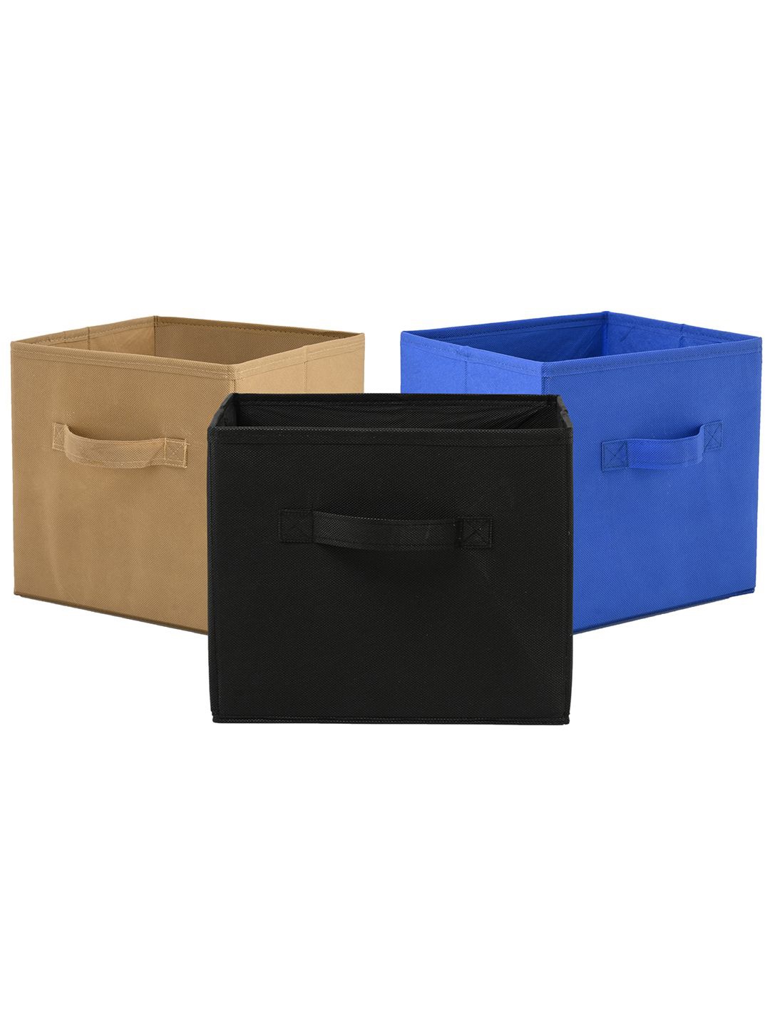 

Kuber Industries Black & Beige 3 Pieces Drawer Organiser