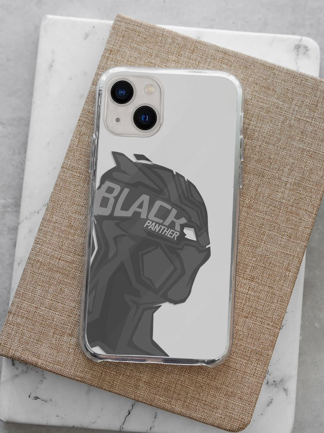 

macmerise Superhero Printed iPhone 13 Back Case Mobile Accessories, White