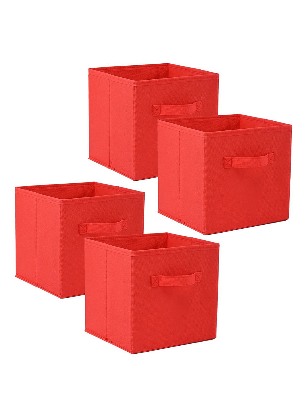 

Kuber Industries Red 4 Pieces Drawer Organiser