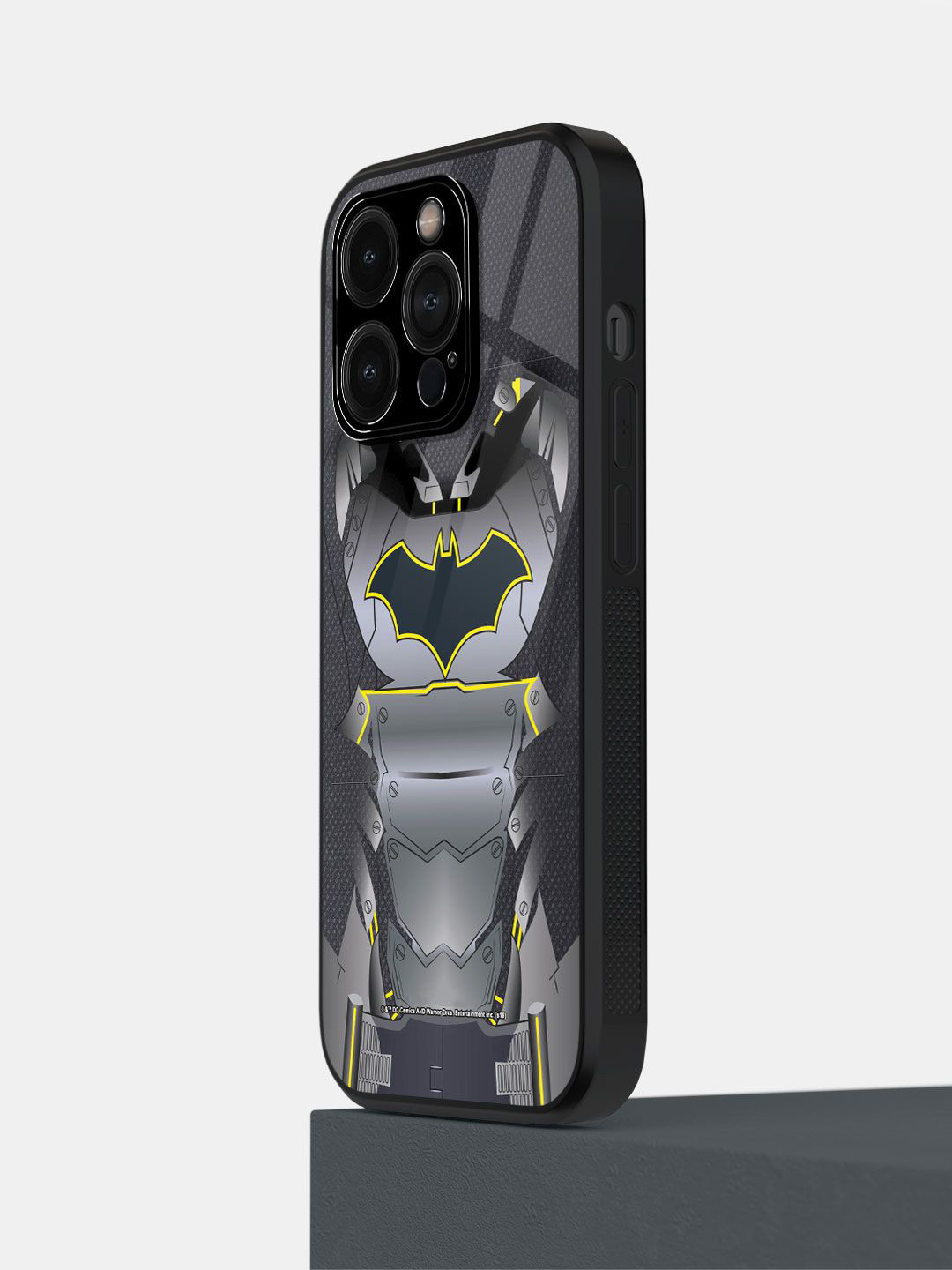 

macmerise Superhero Printed iPhone 14 Pro Back Case Mobile Accessories, Black