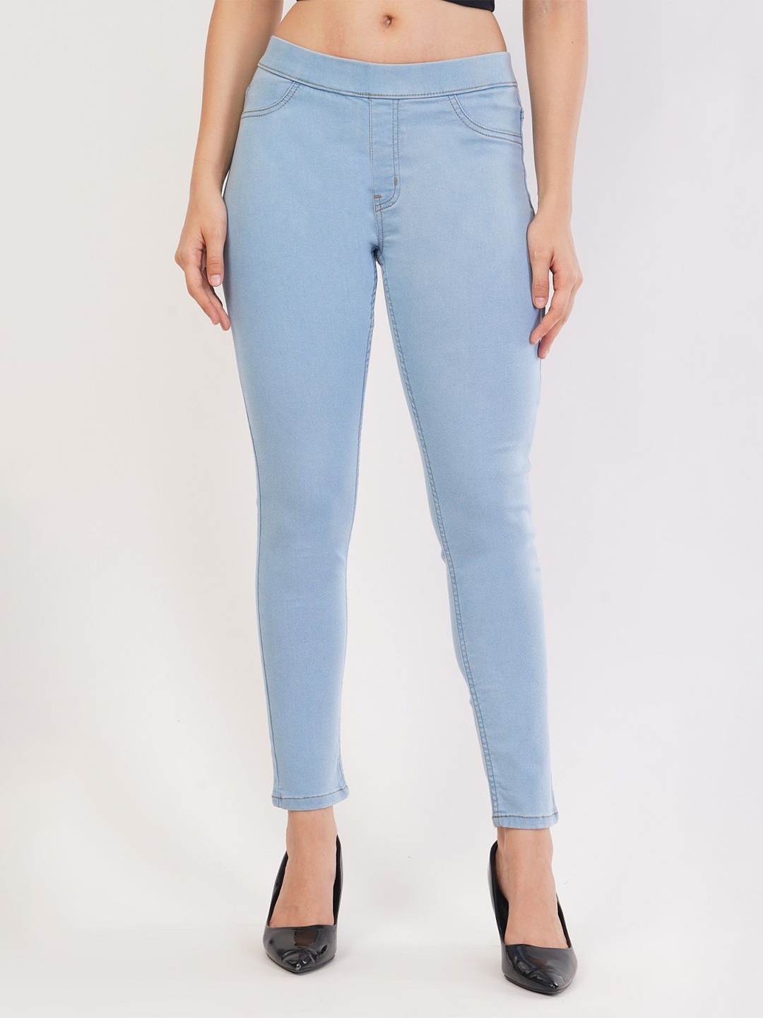 

Mast & Harbour Women Slim Fit Denim, Blue