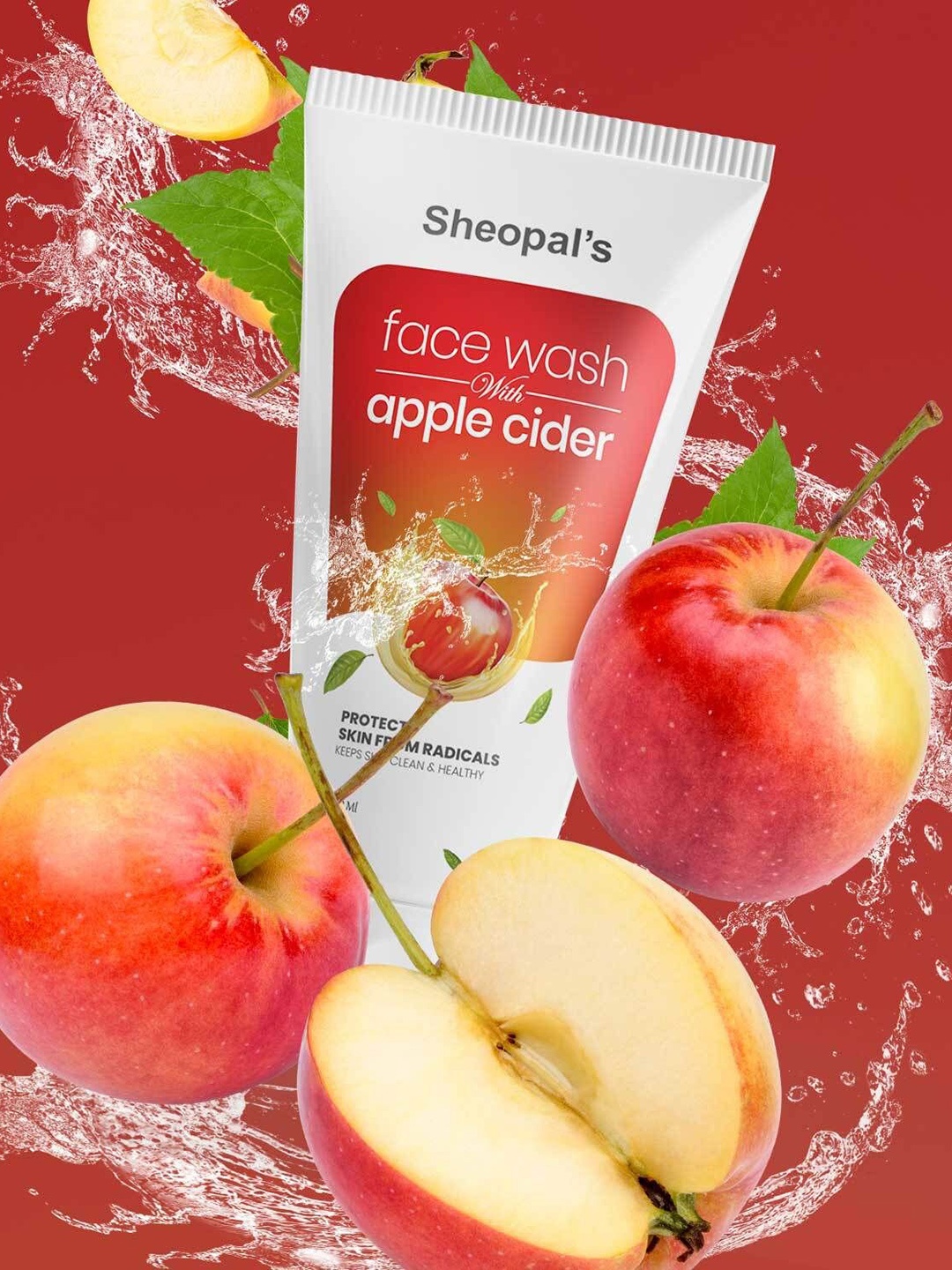 

Sheopal's Apple Cider Facewash For Irritation Free Clean & Healthy Skin 100ml, White