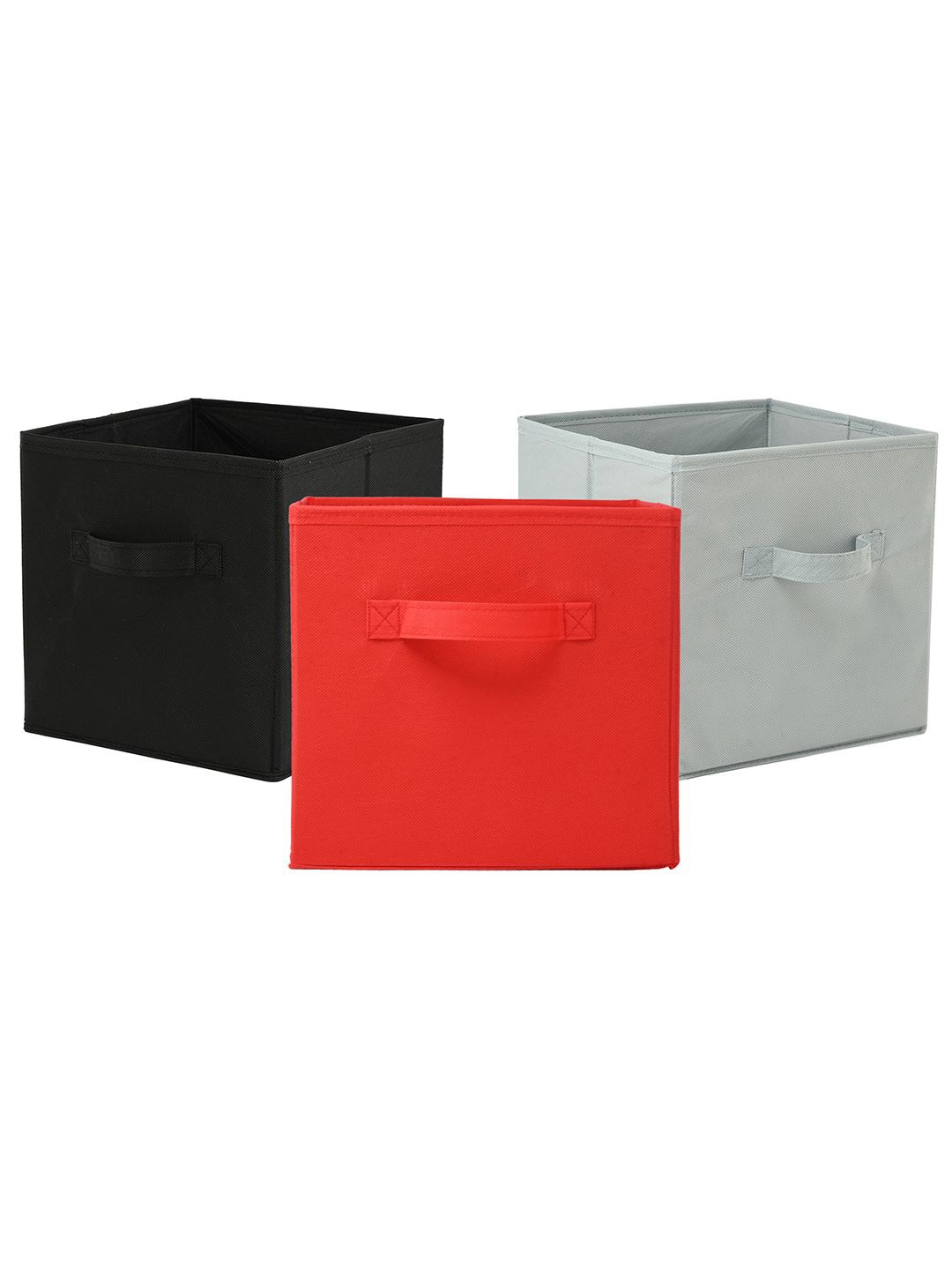 

Kuber Industries Red & Black 3 Pieces Drawer Organiser