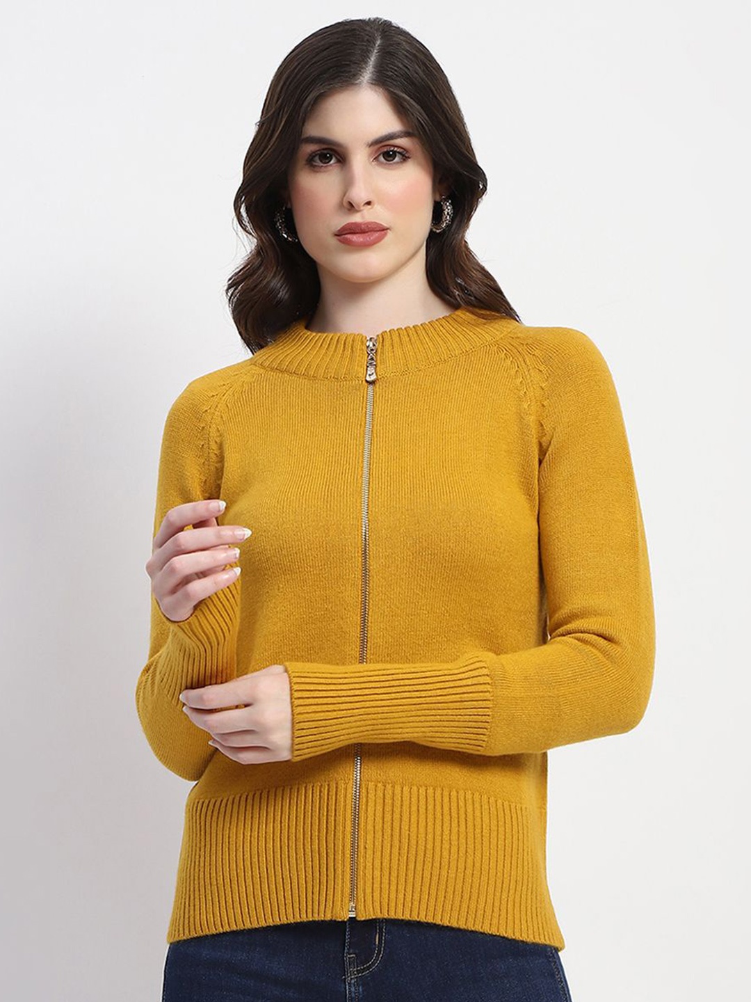 

Madame Women Cardigan, Mustard