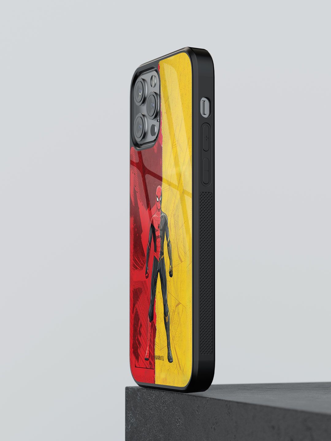 

macmerise Superhero Printed iPhone 13 Pro Back Case Mobile Accessories, Red