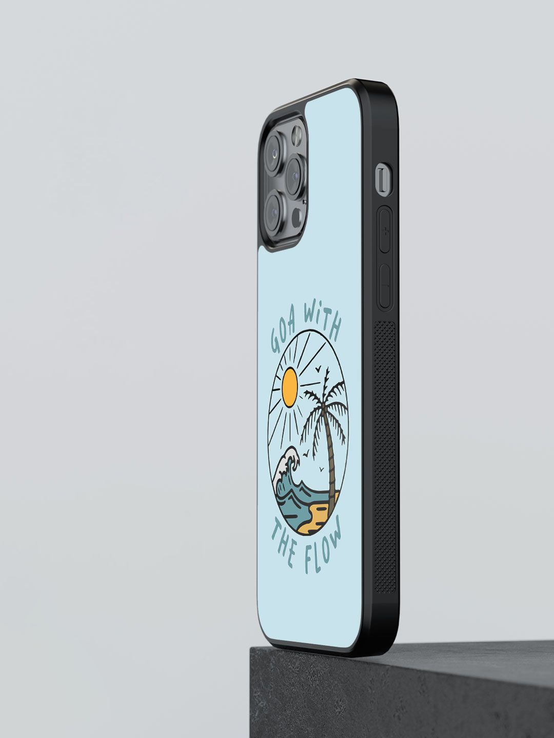

macmerise Tropical Printed iPhone 13 Pro Max Back Case Mobile Accessories, Blue