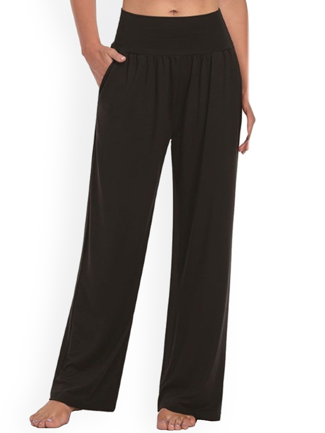 

StyleCast Women Pack of 5 Regular Fit Parallel Trousers, Black