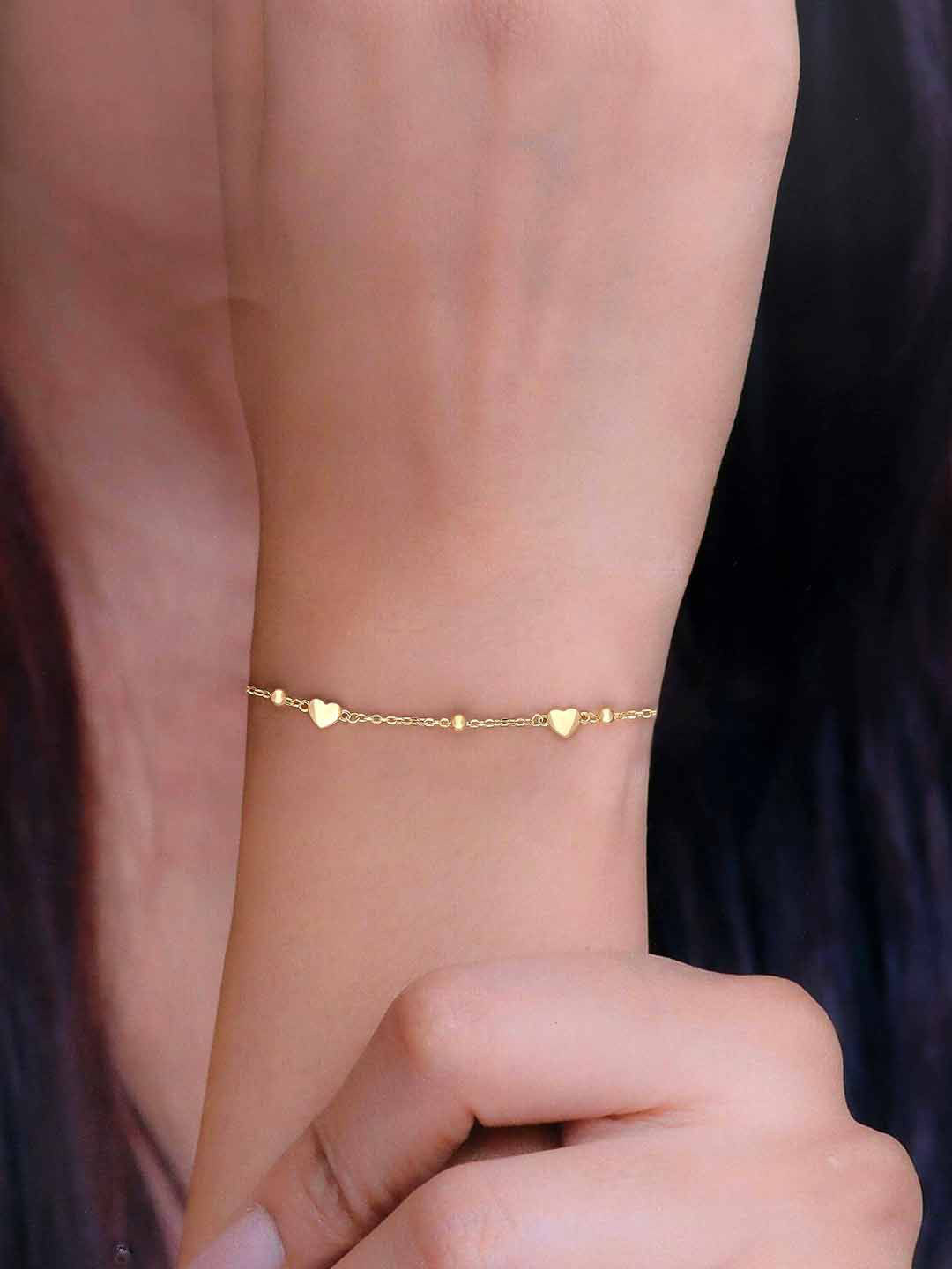 

KAI JEWEL Gold Plated 92.5 Sterling Silver Cubic Zirconia Charm Bracelet