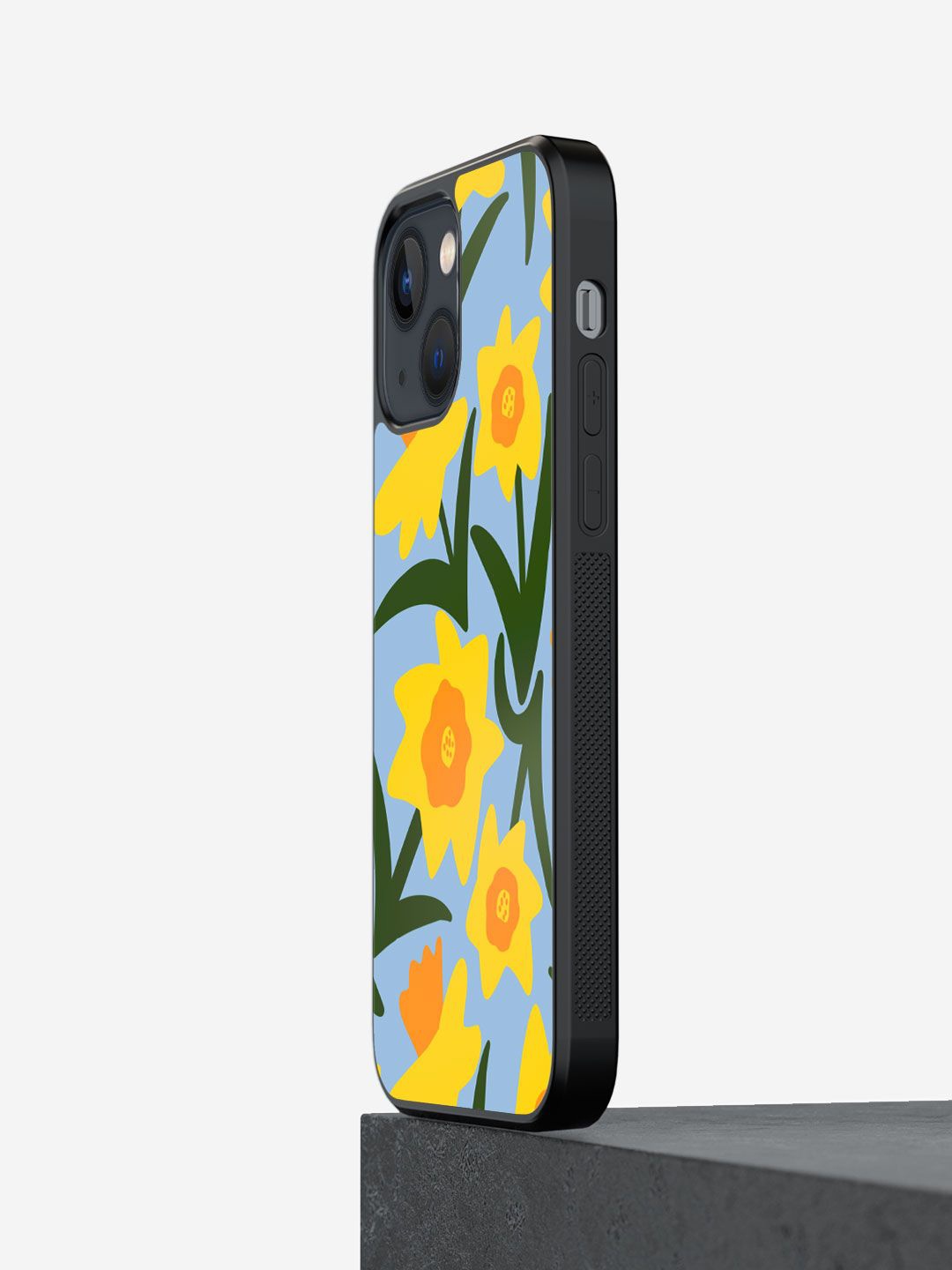 

macmerise Floral Printed iPhone 13 Back Case Mobile Accessories, Yellow