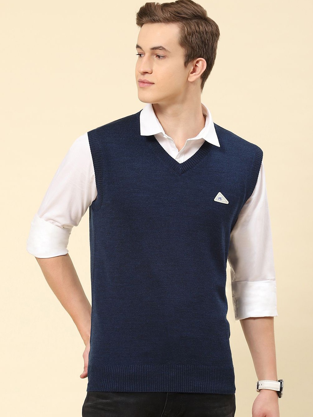 

Monte Carlo Men Woollen Sweater Vest, Blue