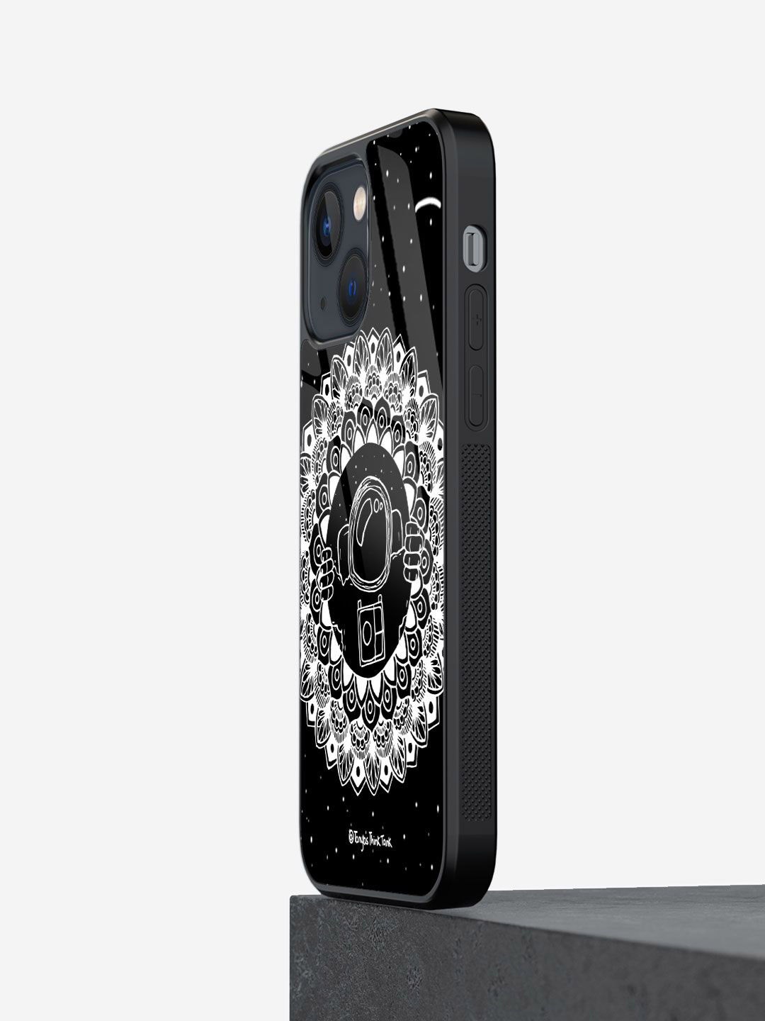 

macmerise Abstract Printed iPhone 13 Mini Back Case Mobile Accessories, Black