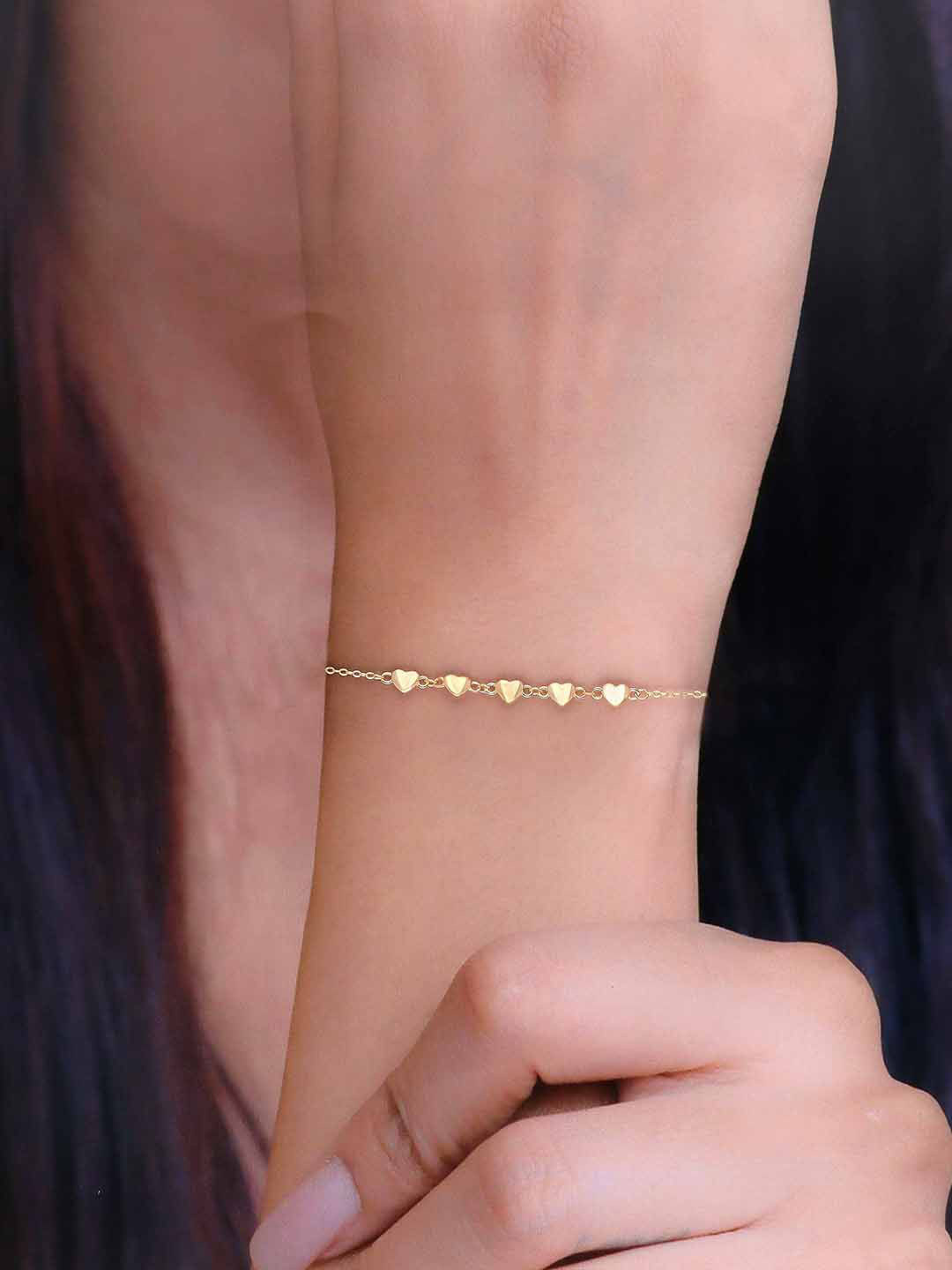 

KAI JEWEL Gold-Plated 92.5 Sterling Silver Cubic Zirconia Wraparound Bracelet