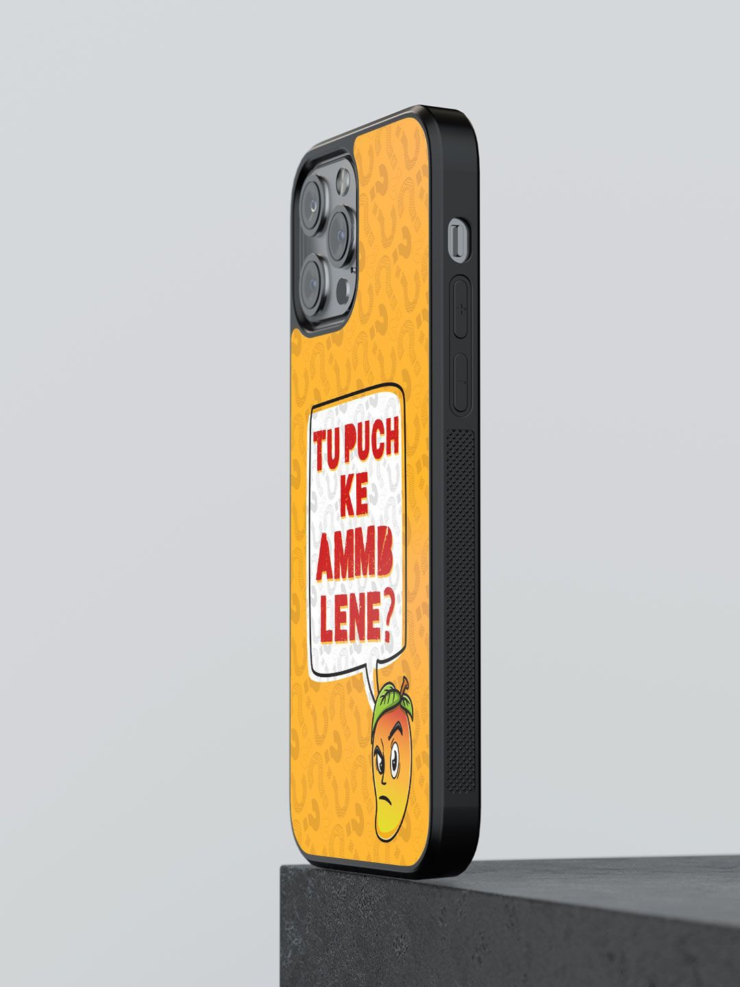 

macmerise Typography Printed iPhone 13 Pro Max Back Case Mobile Accessories, Yellow