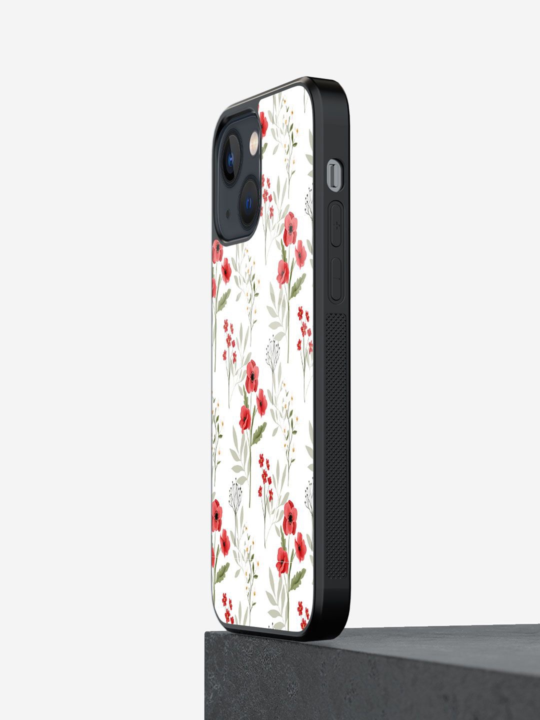 

macmerise Floral Printed iPhone 13 Back Case Mobile Accessories, White