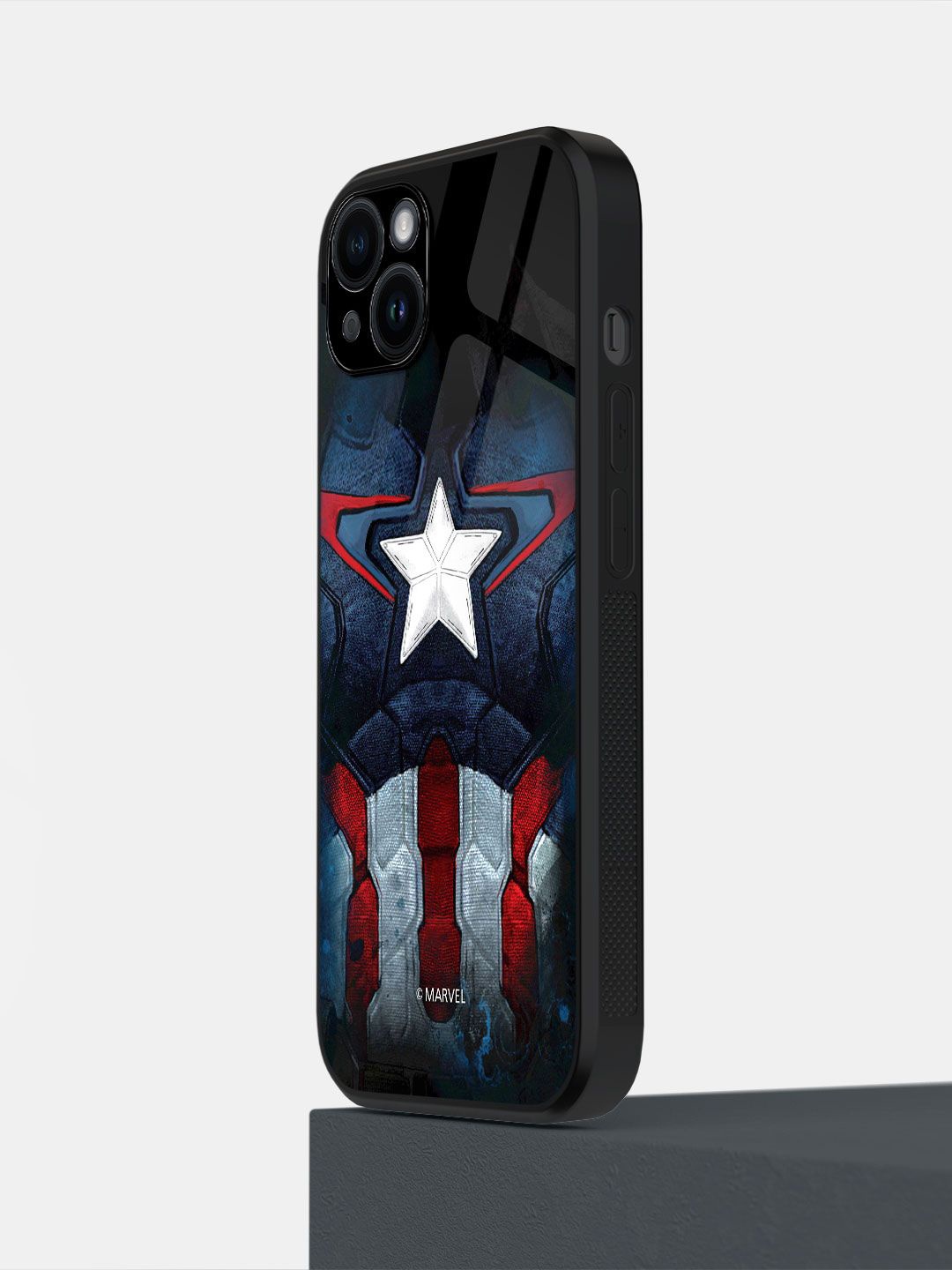 

macmerise Superhero Printed iPhone 14 Plus Back Case Mobile Accessories, Red