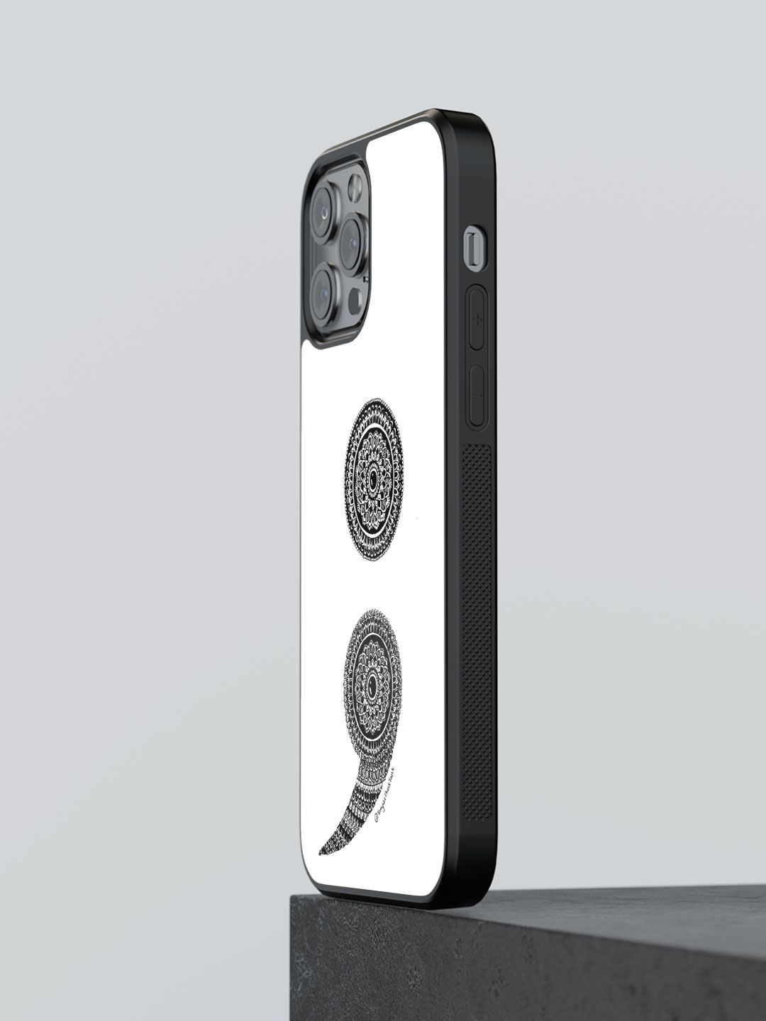 

macmerise Abstract Printed iPhone 13 Pro Max Back Case Mobile Accessories, White