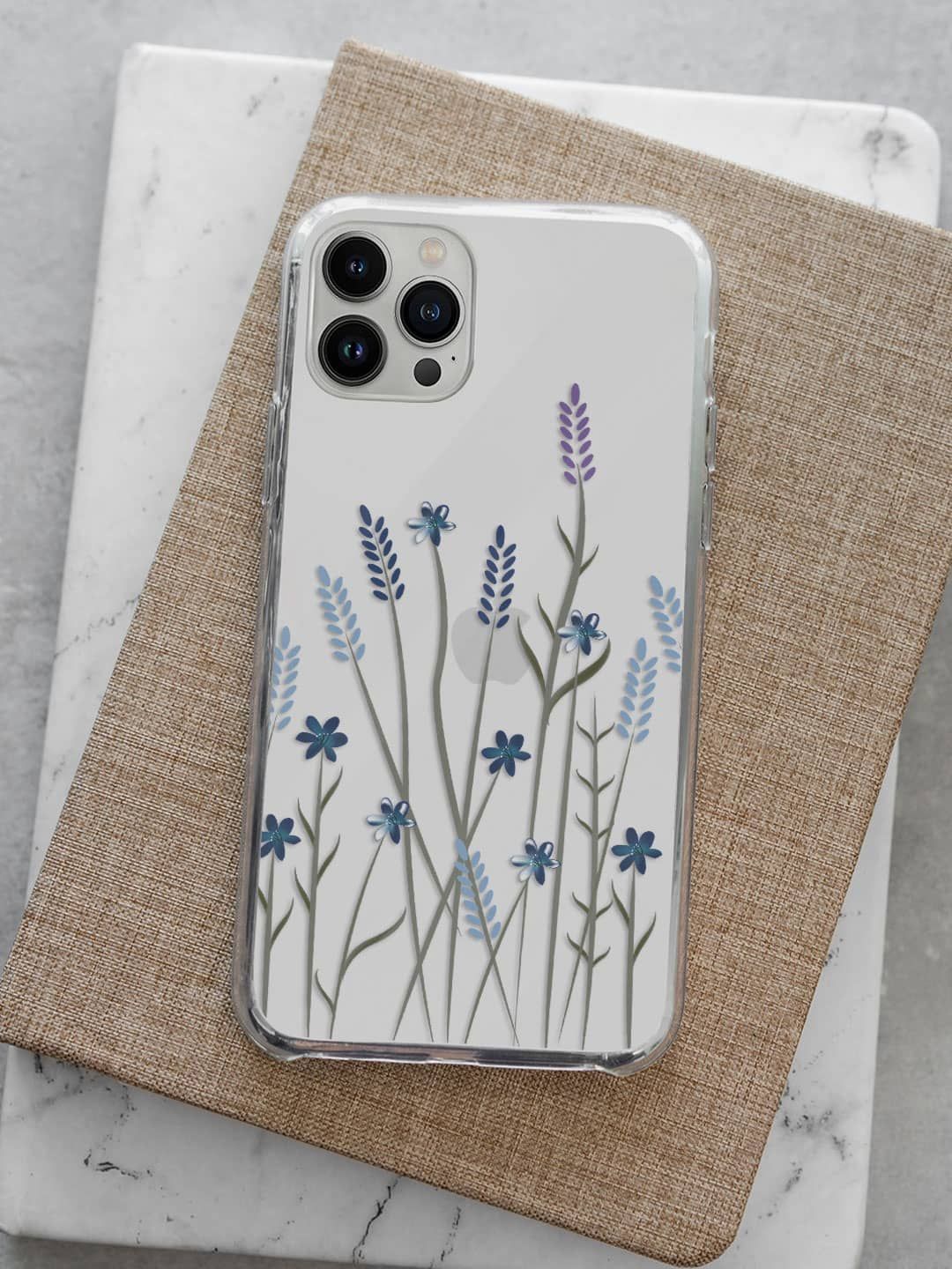 

macmerise Floral Printed iPhone 13 Pro Back Case Mobile Accessories, White