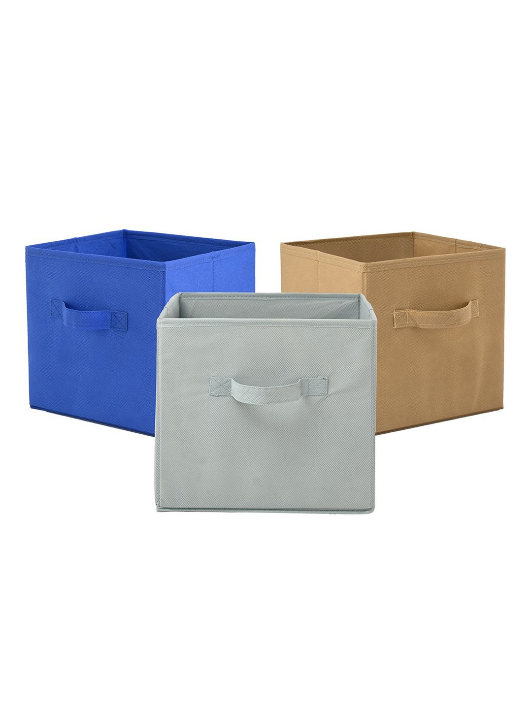 

Kuber Industries Grey & Blue 3 Pieces Drawer Organiser