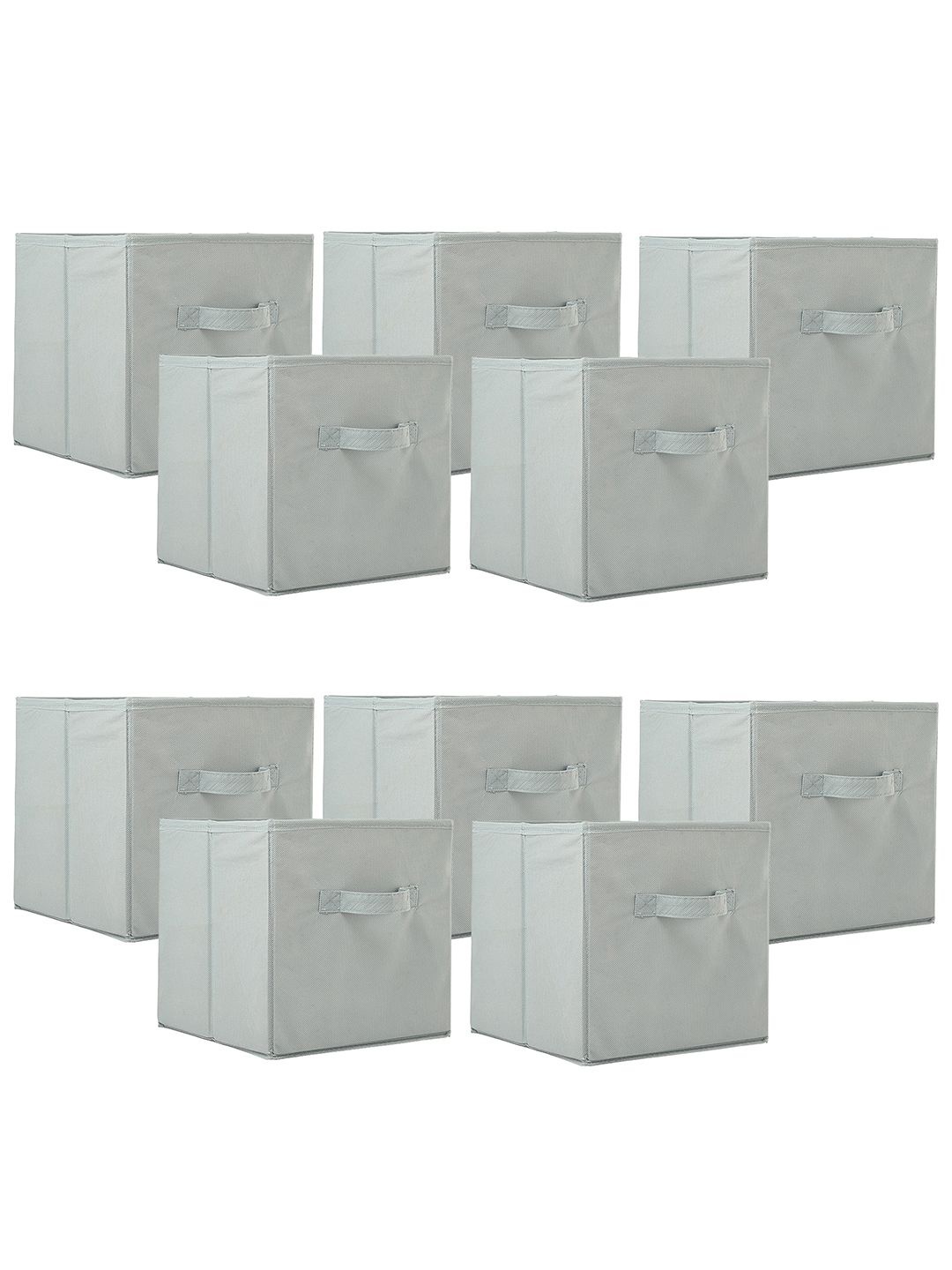 

Kuber Industries Grey 10 Pieces Drawer Organisers