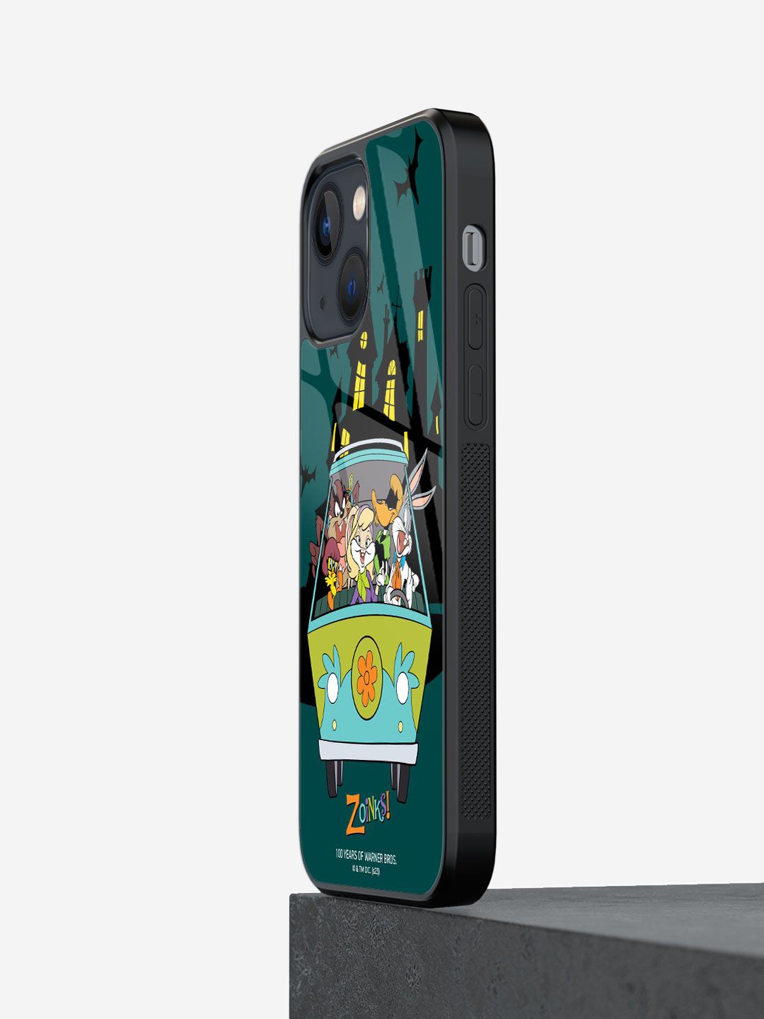 

macmerise Cartoon Characters Printed iPhone 13 Back Case Mobile Accessories, Green