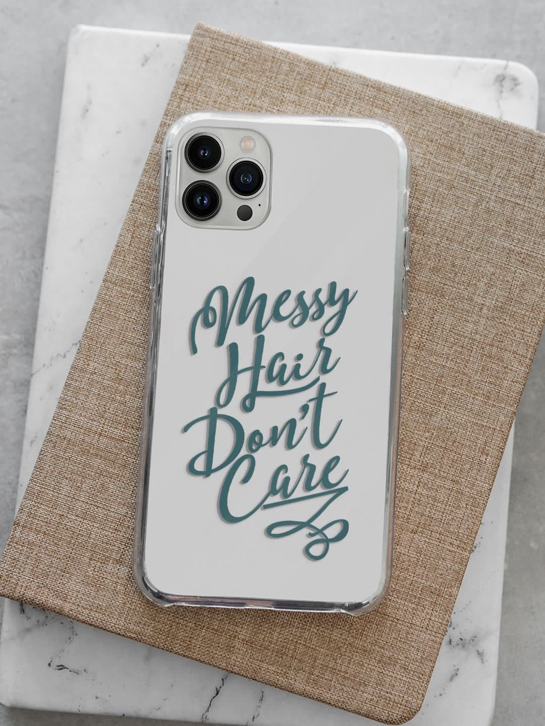 

macmerise Typography Printed iPhone 13 Pro Back Case Mobile Accessories, White