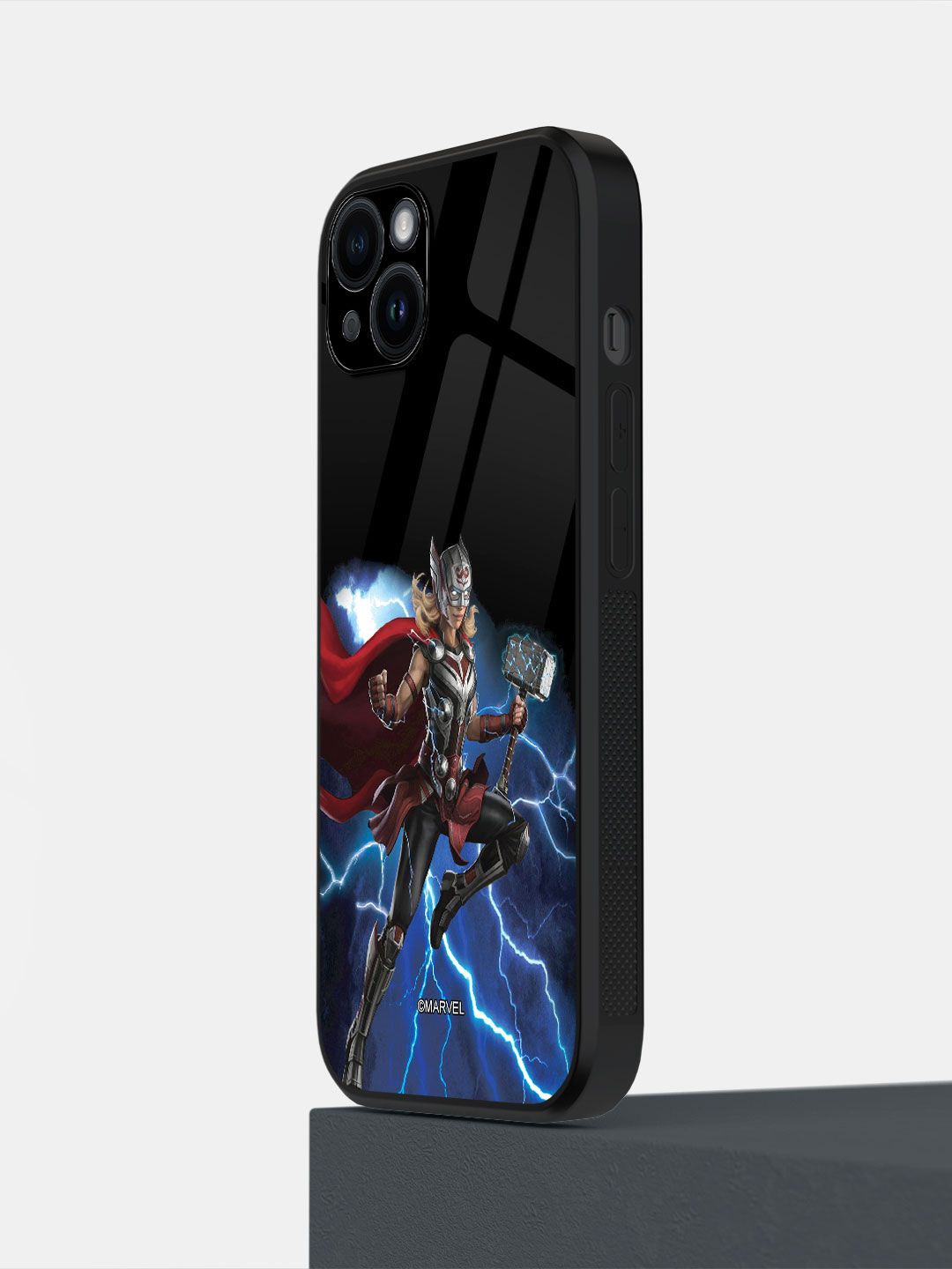 

macmerise Superhero Printed iPhone 14 Plus Back Case Mobile Accessories, Blue
