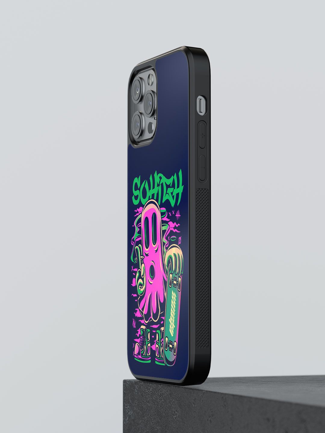 

macmerise Typography Printed iPhone 13 Pro Max Back Case Mobile Accessories, Blue