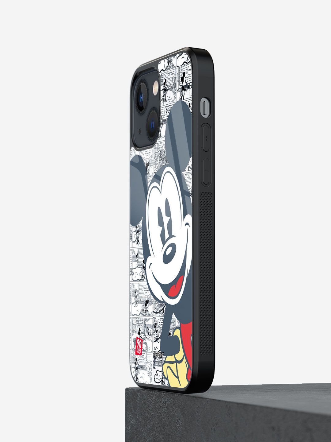 

macmerise Cartoon Characters Printed iPhone 13 Back Case Mobile Accessories, Black
