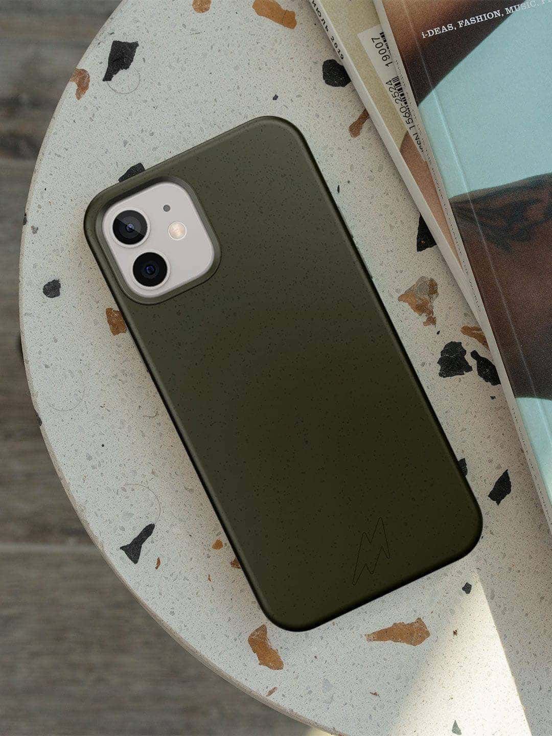

macmerise Solid Printed iPhone 13 Back Case Mobile Accessories, Green