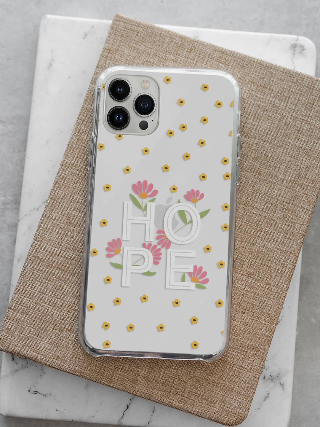 

macmerise Floral Printed iPhone 13 Pro Max Back Case Mobile Accessories, White