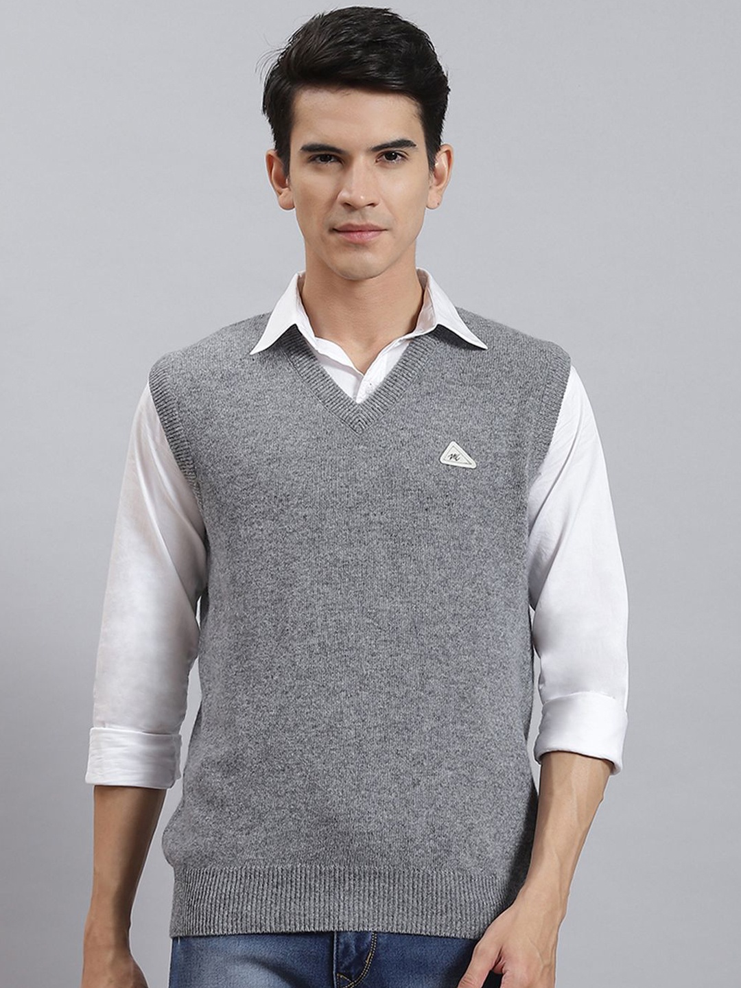

Monte Carlo Men Woollen Pullover, Grey
