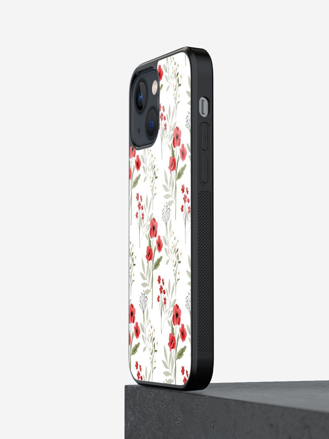 

macmerise Floral Printed iPhone 13 Mini Back Case Mobile Accessories, White