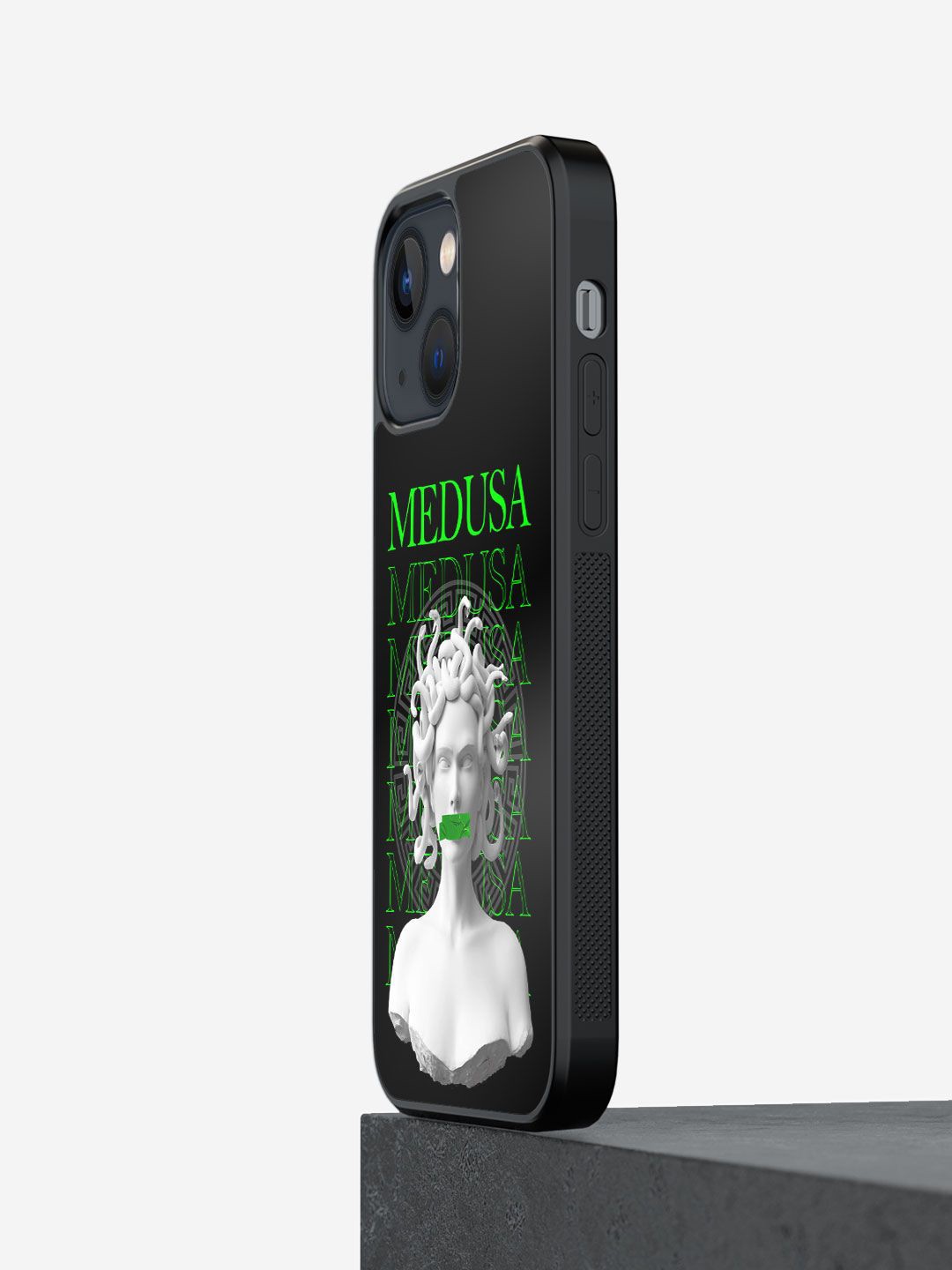 

macmerise Quirky Printed iPhone 13 Back Case Mobile Accessories, Black
