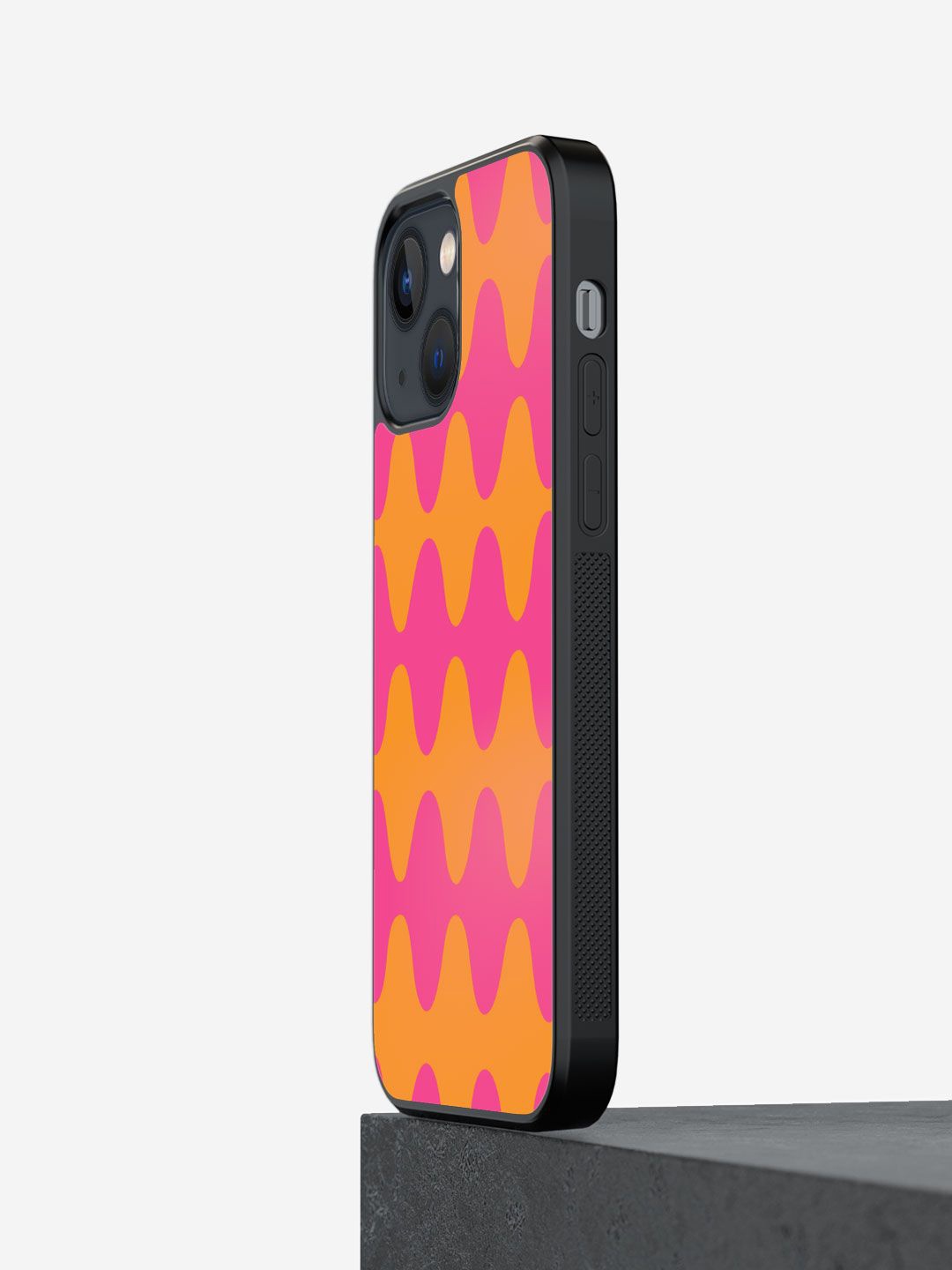 

macmerise Geometric Printed iPhone 13 Mini Back Case Mobile Accessories, Yellow